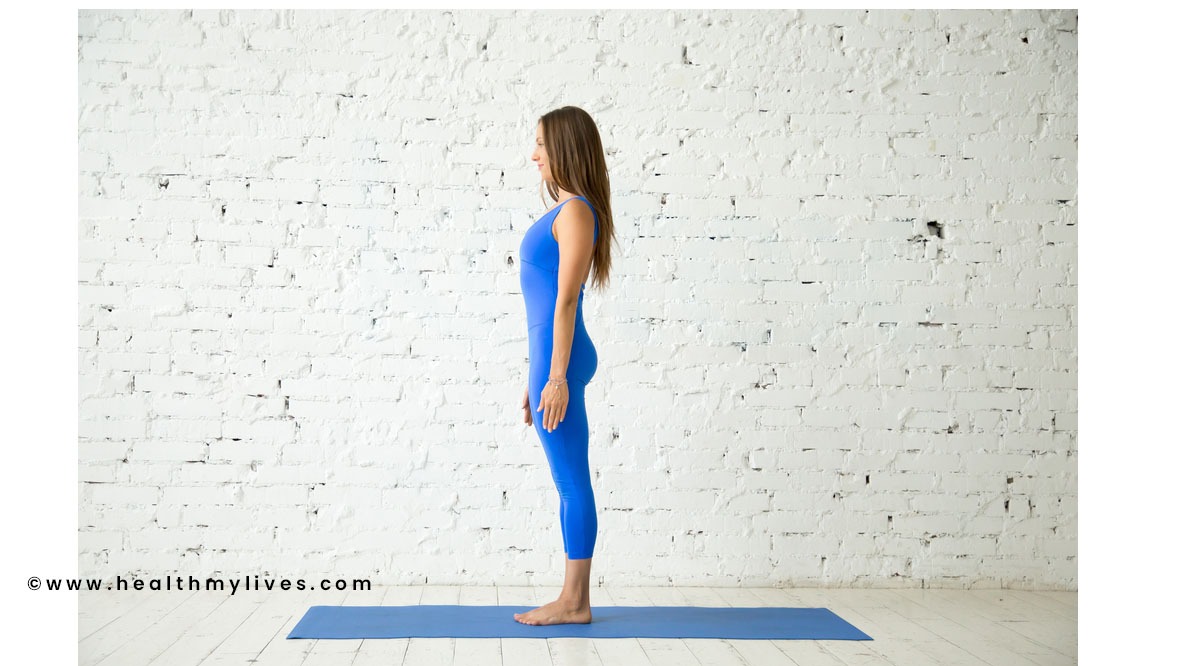 Mountain yoga posture for beginners